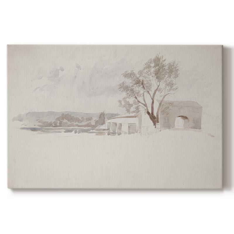 Croquis rétro-XXVI, H 41 po x l 61 po, Toile tendue