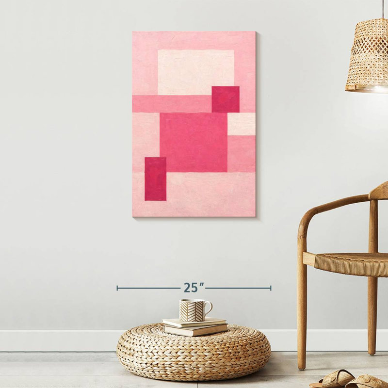 Pink Block McBrine, 30" H x 20" W