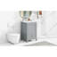 Meuble-lavabo de 20 po avec lavabo, armoire de salle de bain avec porte à fermeture douce, support de rangement et tiroir