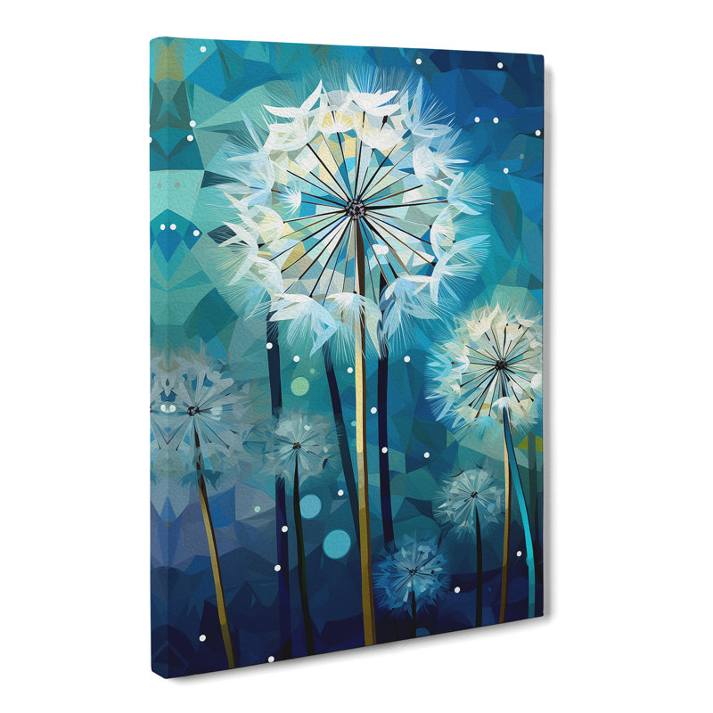 Dandelion Cubism - Print, 76cm H x 50cm W x 3cm D