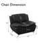 Fauteuil d'appoint 42 po en similicuir respirant-1613143796