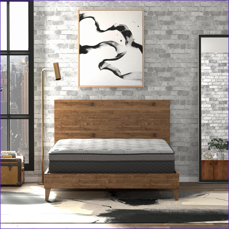 Mattresses, 12” Full Hybrid Pocket Coil Mattress | Foam+Spring | Black+Gray, Full 