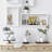  Wall Mount Cube Shelf Set Of 4, Floating Cube Shelves For Space Discovery,White-623830384