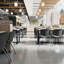 Chaises de vestibule empilables en plastique avec dossiers perforés Oliverson-848270531-809560534