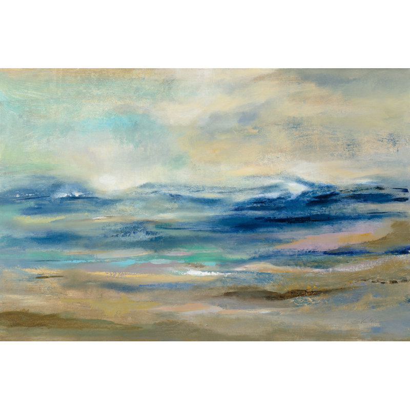 " Whispering Wave " by Silvia Vassileva Painting Print, 8" H x 12" W x 1.25" D
