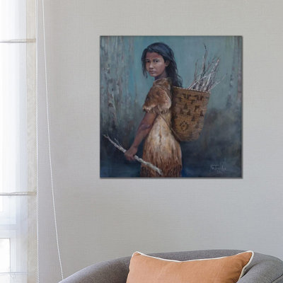 The Kindling Collector by Jan Perley - Painting