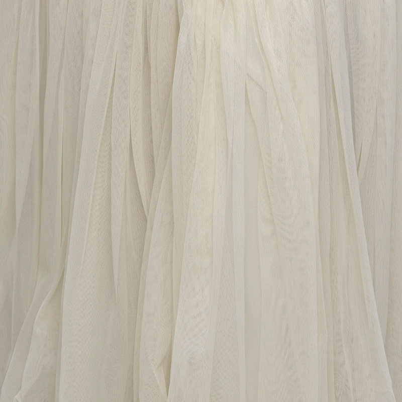 Ivory Twin Cotton Polyester Pleated Bed Skirt