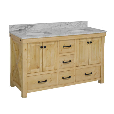 Ensemble de meuble-lavabo double 60 po Galvan