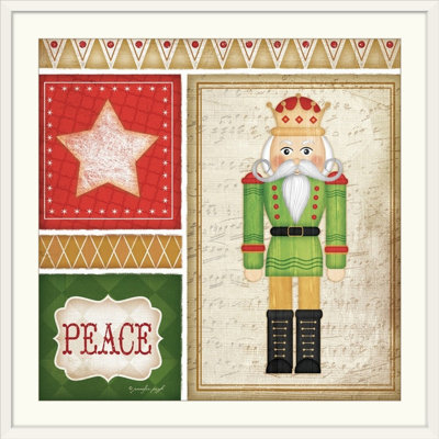 Casse-noisette de Noël «Christmas Art» Nutcracker Peace Square »par Jennifer Pugh, impression