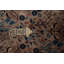 Tapis art déco chinois antique à teinture végétale 15 x 24