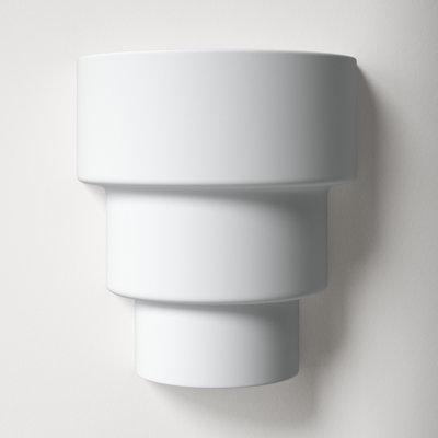 Alvera Ceramic Dimmable Flush Mounted Sconce