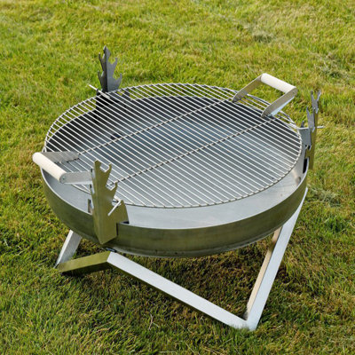 Dakota Fields Progress 63cm W x 63cm D Metal Grill Grate