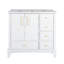 Meuble-lavabo de salle de bain moderne 35,6 po avec surface peinte, meuble-lavabo autoportant de style Mid-Century avec rangement-1480623962