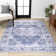 Alanya Ornate Medallion Machine-Washable Navy/Cream Rug