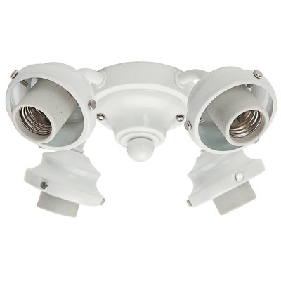 4-Light Ceiling Fan Light Fitter