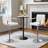 Pete Swivel Upholstered Adjustable Height Counter Stool with Metal Frame-1797545793
