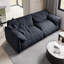 Causeuse-coussin modulaire en polyester bleu-1621534583