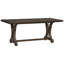 Table de salle à manger extensible polyvalente en placage de bois de conception classique, parfaite pour les rassemblements-289813088