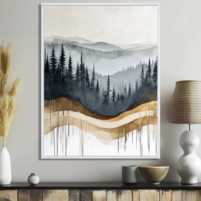 Pins de la Crête Dorée - Tableau sur toile encadrée Forêt
