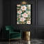 Aquarelle, art floral sur toile beige-364619606