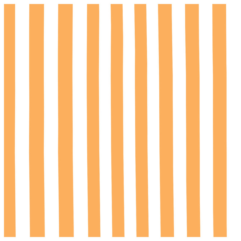 Orange White Stripes Duvet Covers, Très grand lit