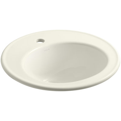 Brookline Circular Drop-In Bathroom Sink with Overflow