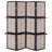 Cappuccino And Tan Four-Panel Decorative Privacy Screen | Gift Idea