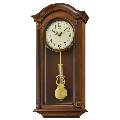 Wall-Pendulum, Chimes, Quartz, Brown