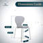 Chaise d'appoint de salle à manger empilable Edenfield-1429464295