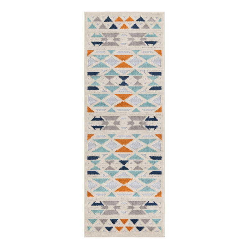 Tapis intérieur / extérieur pour enfants Aceves, Tapis de couloir 2 pi x 6 pi