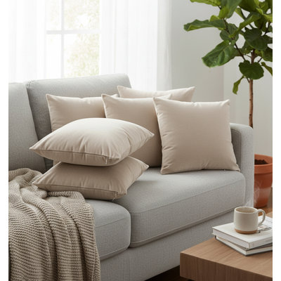 Brown Square Cushion