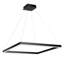 Luminaire suspendu carré contemporain en métal Nero 23,63 po Nero, noir-721752379