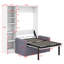 Sabrinna Murphy Bed Wall Bed with Sofa, with Shelves-1883525078