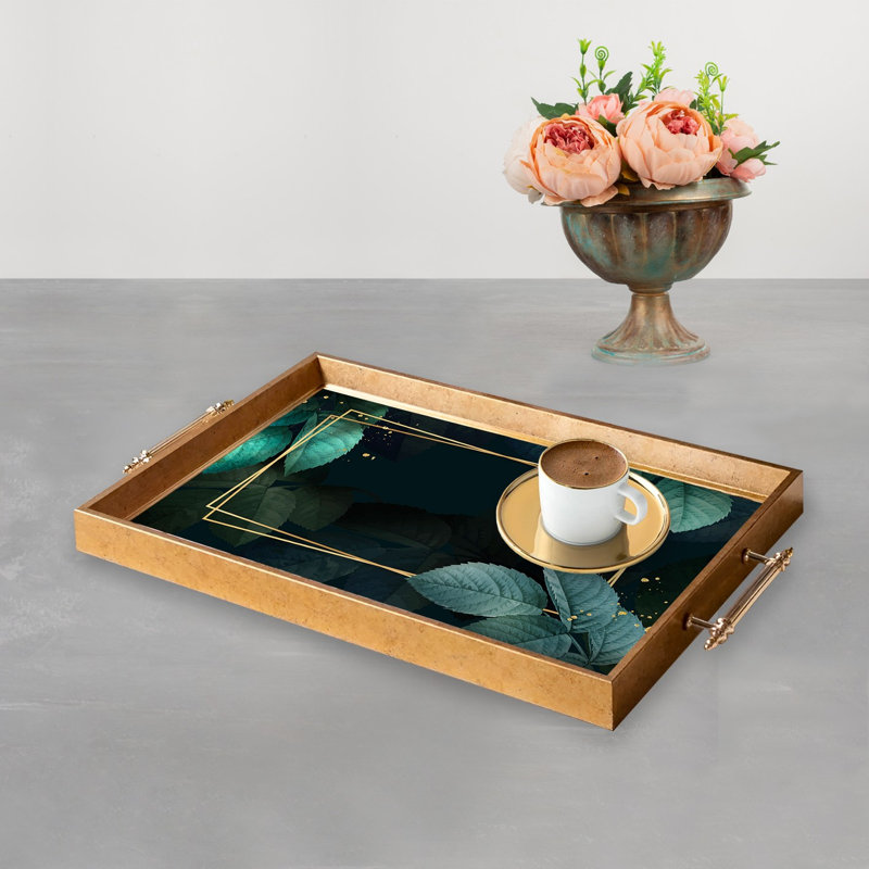 Élégant plateau en verre de 19,7 po x 11,4 po x 1,4 po | Fabrication 100% verre durable | Facile à nettoyer avec un chiffon humide | Idéal pour le service, la présentation décorative et l'organisation | Ajout élégant à la décoration intérieure