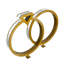 70" Wide Together Forever Ring Table Lamp