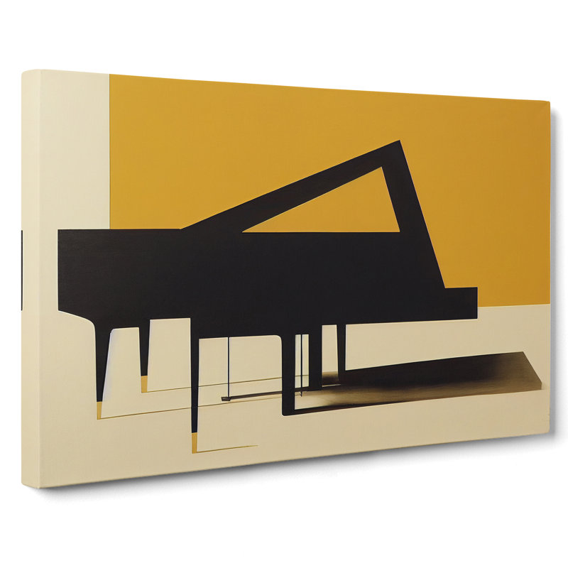 Modern Piano Abstract - Wrapped Canvas Print, 35cm H x 50cm W x 3cm D