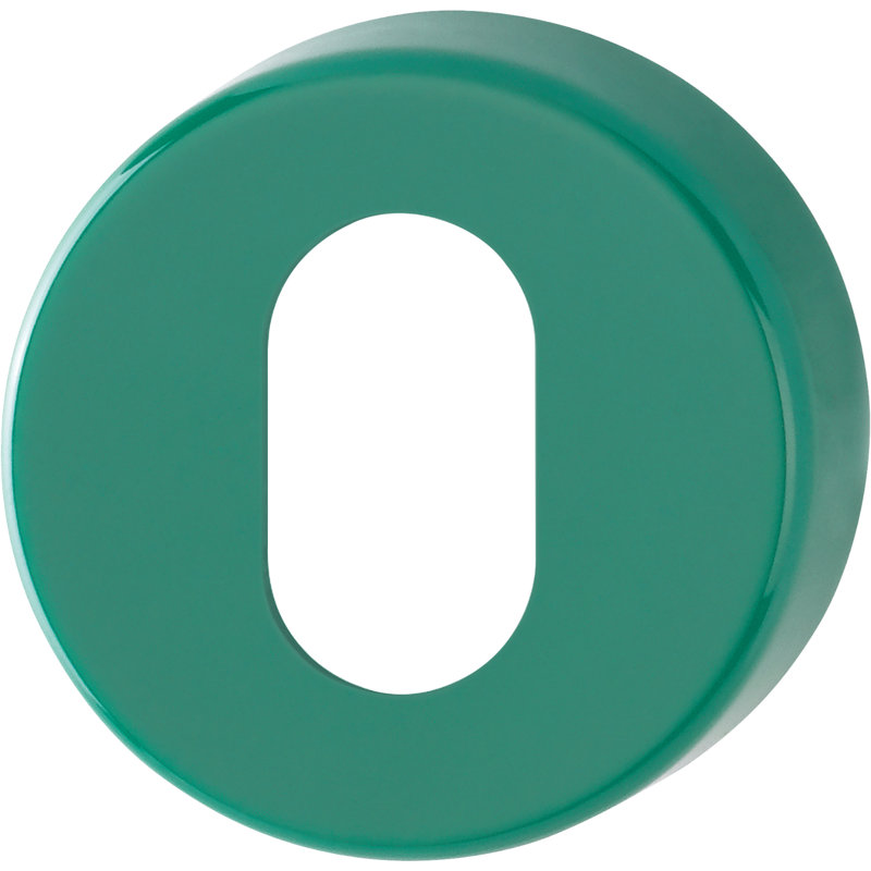 Amayrany Brescia Oval Profile Escutcheon (Pair), Turquoise Green