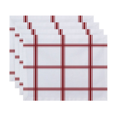 Arlene Polyester Plaid Rectangle Placemat