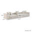 Canapé modulaire rembourré 3 places Corduroy-558507776