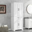 Armoire de rangement de salle de bain avec portes et tiroir, plusieurs espaces de rangement, tablette réglable-320408044