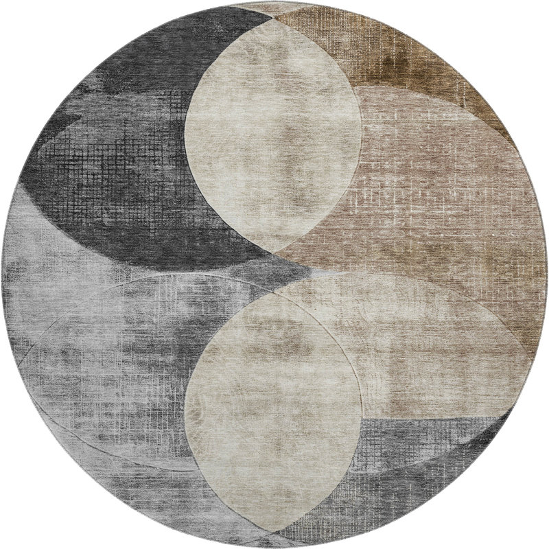 Premium Machine Washable Alves AMF1140 Geometric Rug, Rectangle 2'6" x 3'10"