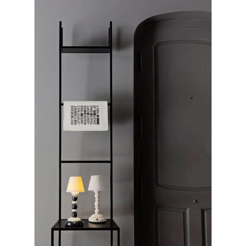 Palm Firefly 11.81" Table Lamp, Black/White