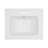24"X19.7" White Rectangular Single Vanity Top With 3 Faucet Hole And Overflow(Sink Only)