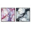 Kasterlee Timeless Marble Classic Delights - Ensemble de 2 collages abstraits carrés-101856174-101856175