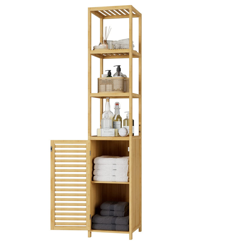 Aiert Freestanding Linen Cabinet, Natural