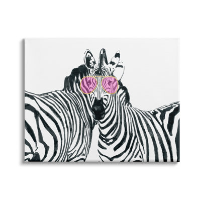 " Zebra Safari Animal Pair Pink Sunglasses Wild Pattern "