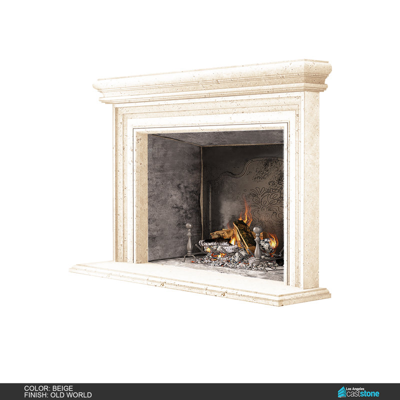 Palermo Fireplace Surround, Beige Old World