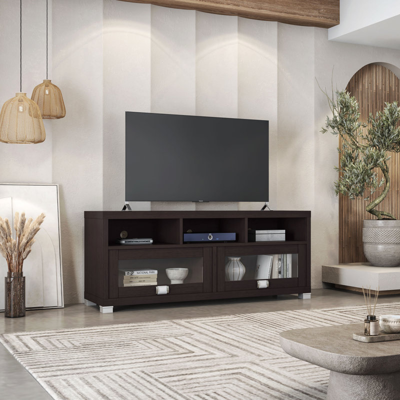 Meuble télé pour téléviseur de 65 po ou moins, Espresso