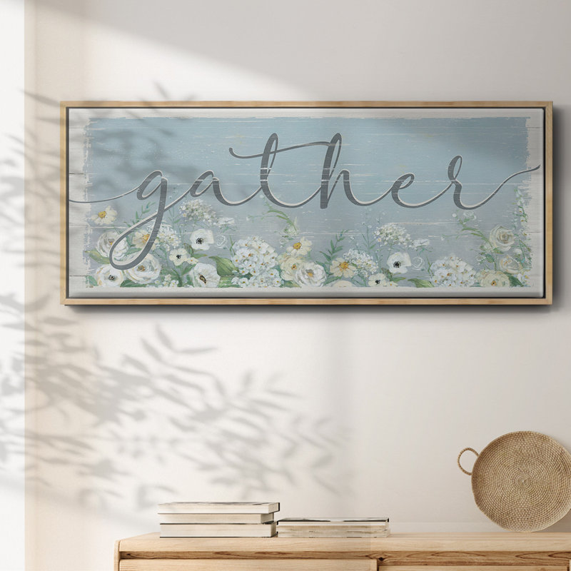 «Gather Garden», toile encadrée, H 20 po x l 50 po