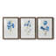 " Blue Blossom Botanical I " 3 - Pieces Painting Print-1570838837-1570838836